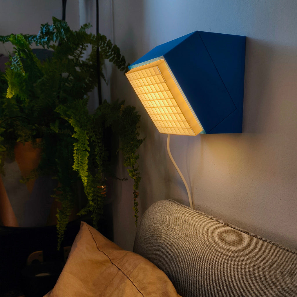 Modular Wall Lamp - oo1 -  [Cyan & Orange / White]