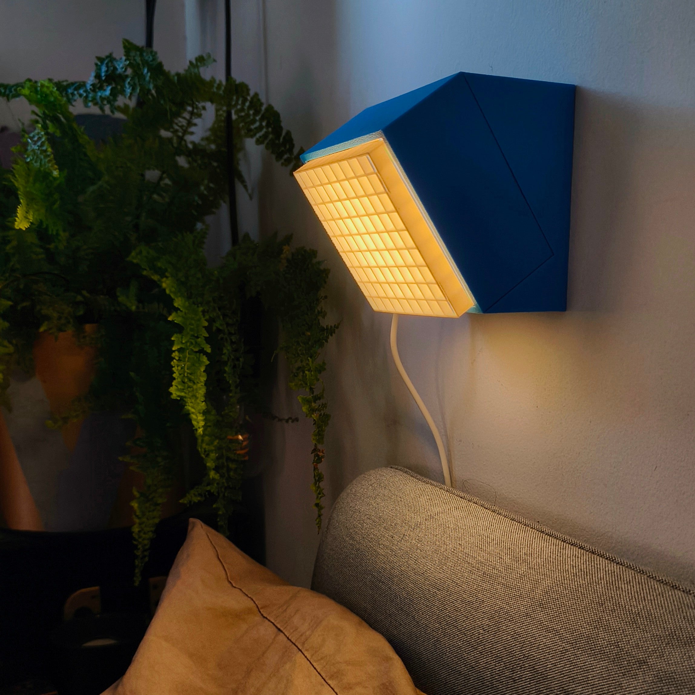 Modular Wall Lamp - oo1 -  [Cyan & Orange / White]