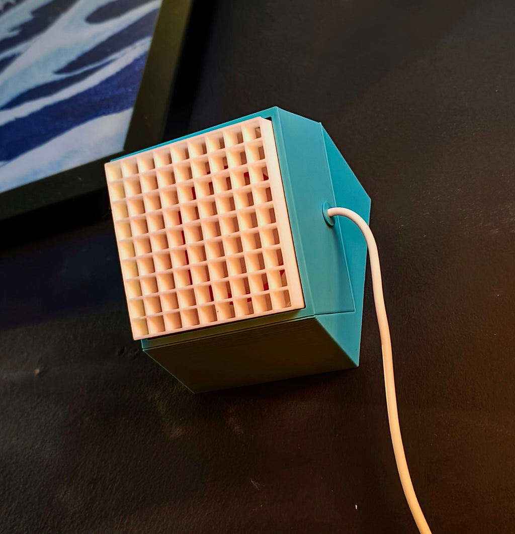 Modular Wall Lamp - oo1 -  [Turquoise & Magenta / White]