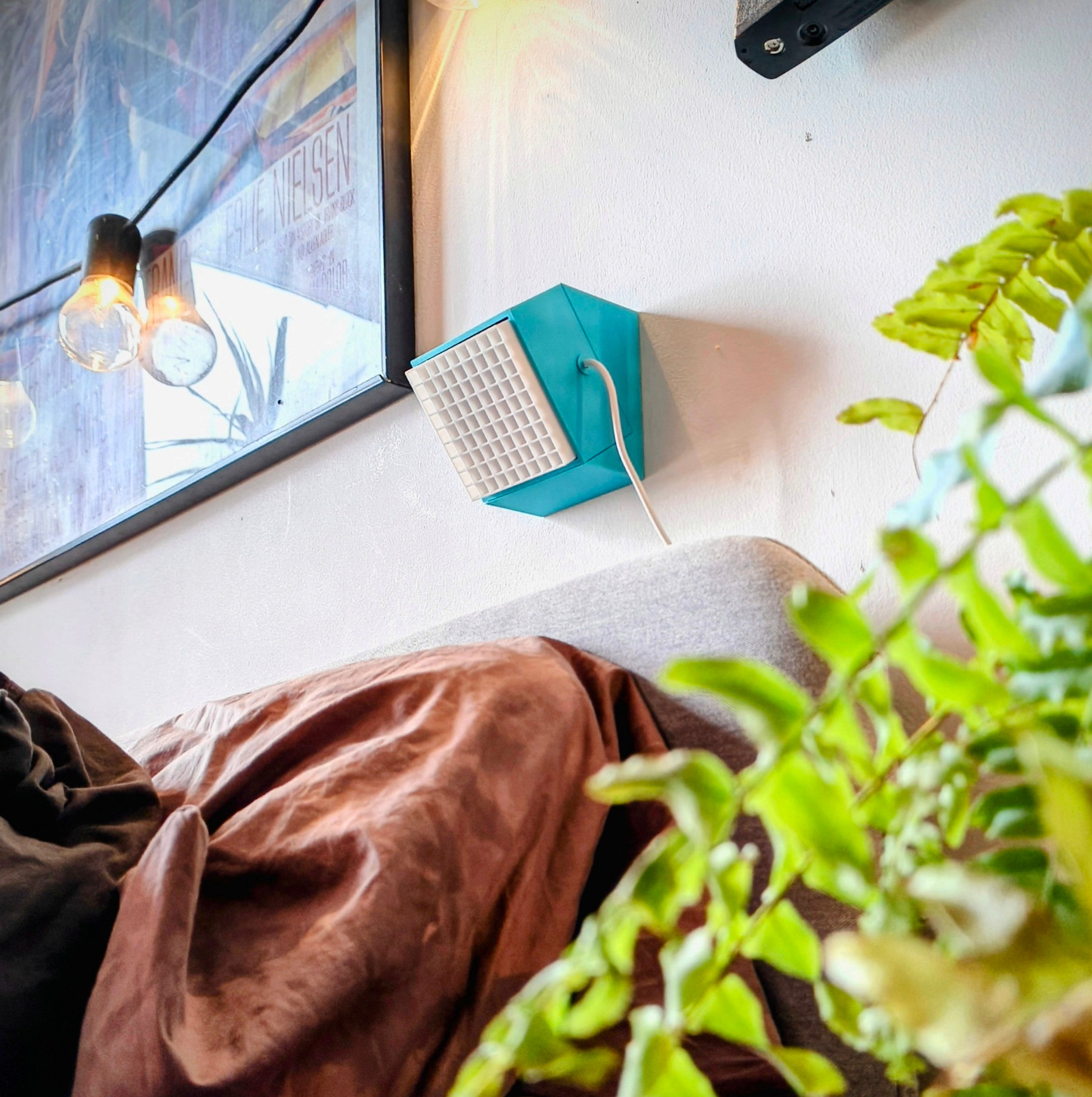 Modular Wall Lamp - oo1 -  [Turquoise & Magenta / White]
