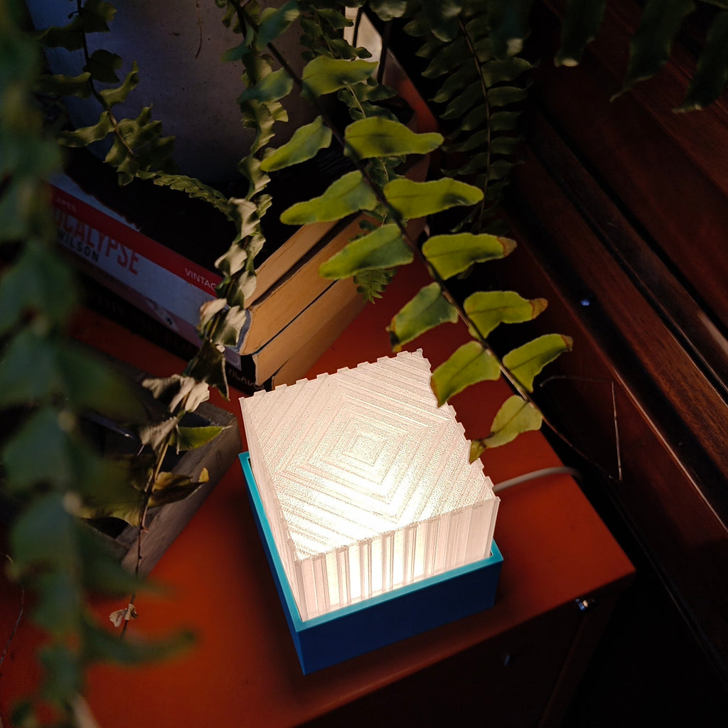 Modular Wall Lamp - oo1 -  [Turquoise & Magenta / White]