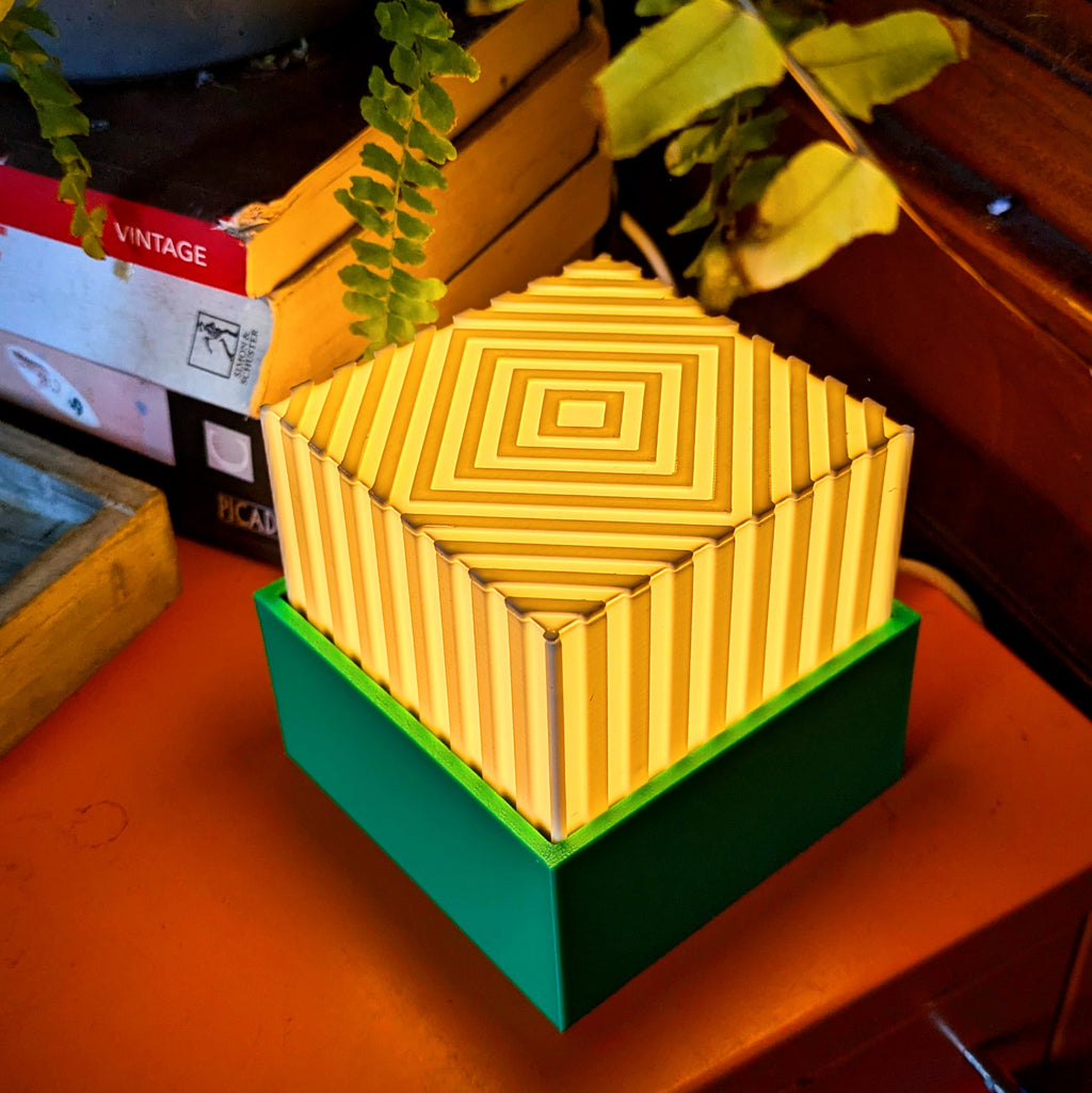Modular Wall Lamp - oo1 - [Bambu Green & Sunflower Yellow / White]