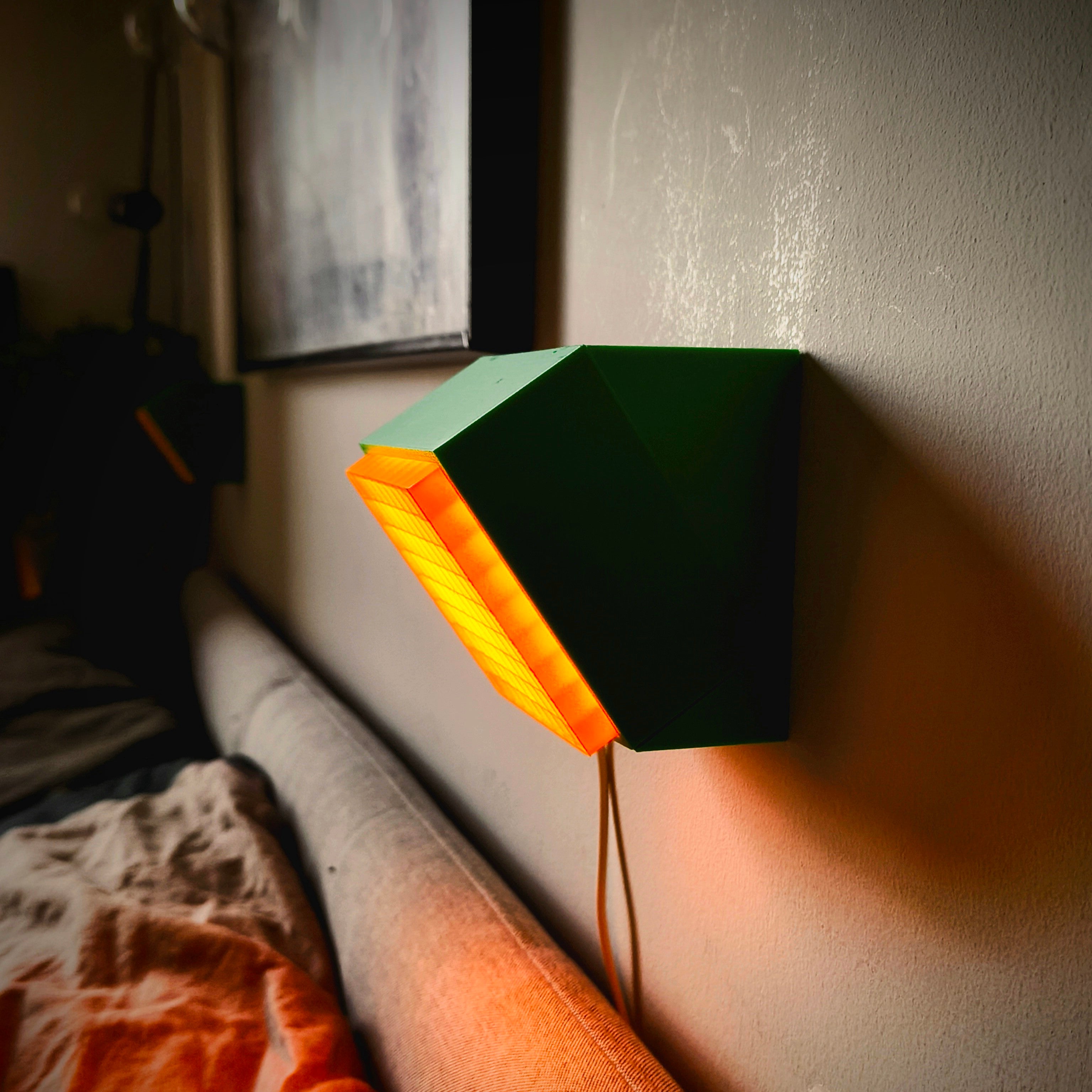 Modular Wall Lamp - oo1 - Bambu Green / Sunflower Yellow [white]