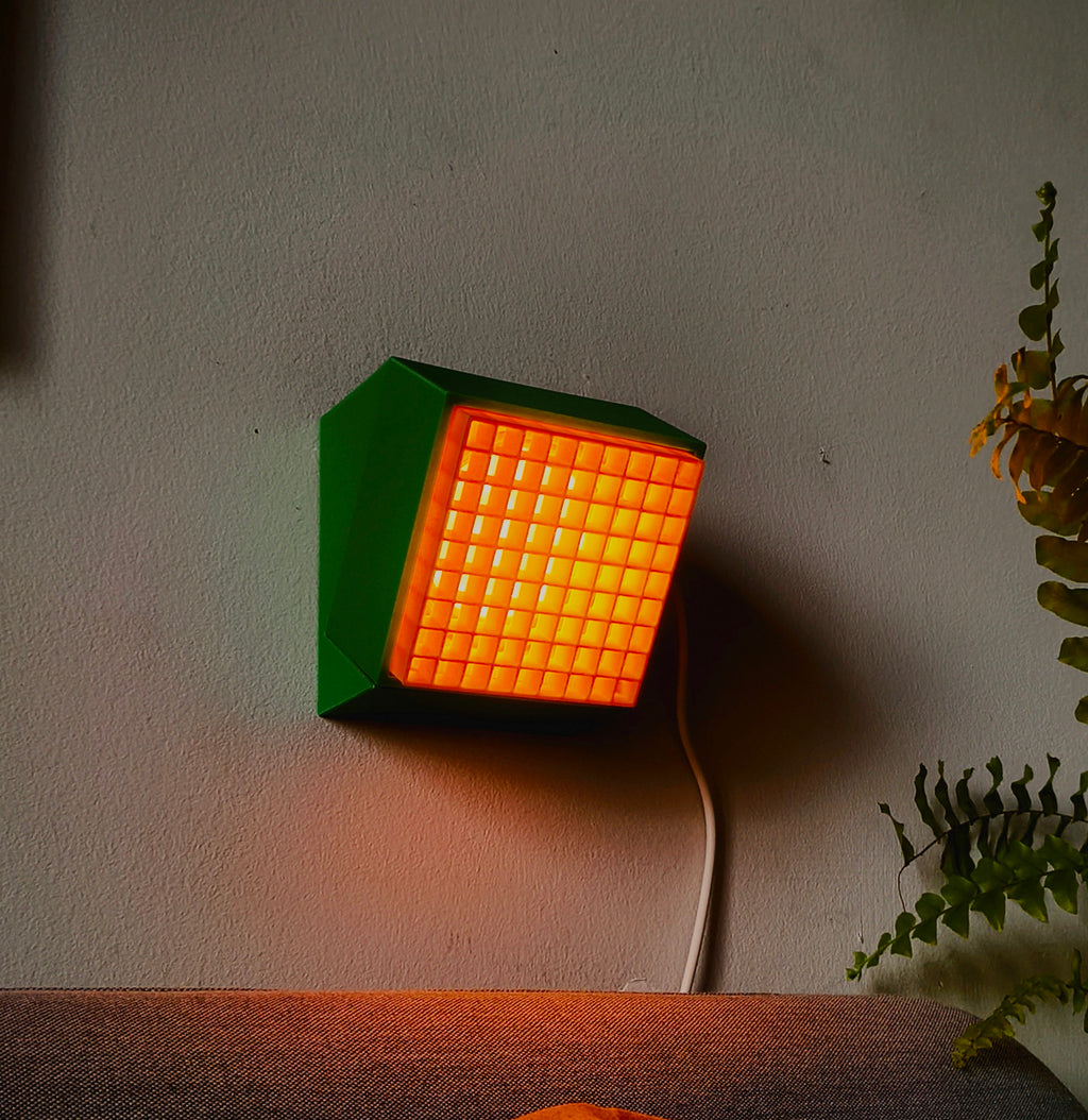 Modular Wall Lamp - oo1 - Bambu Green / Sunflower Yellow [white]